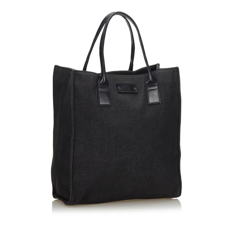 gucci tote bag vintage black