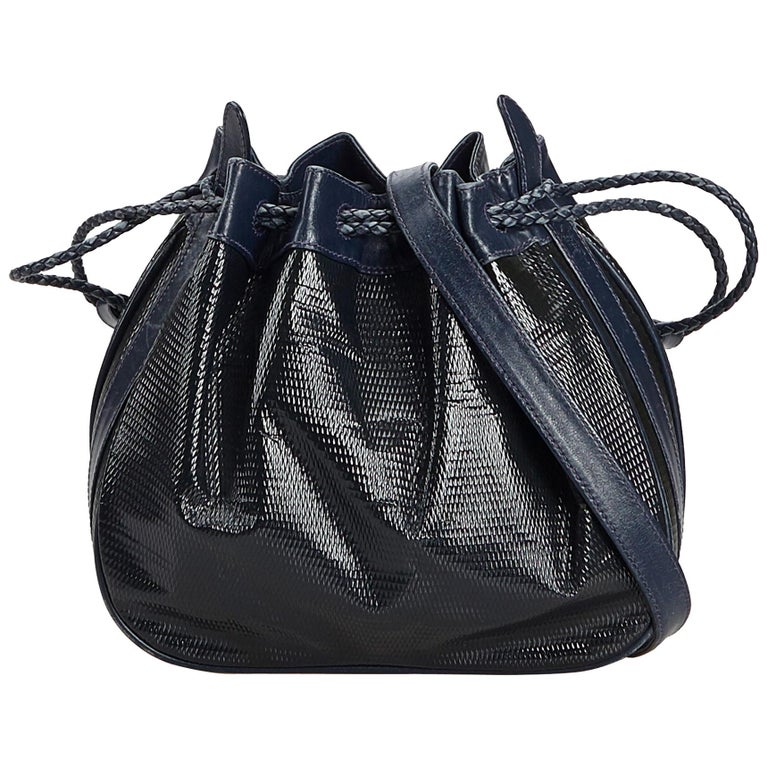 vintage gucci bucket bag black