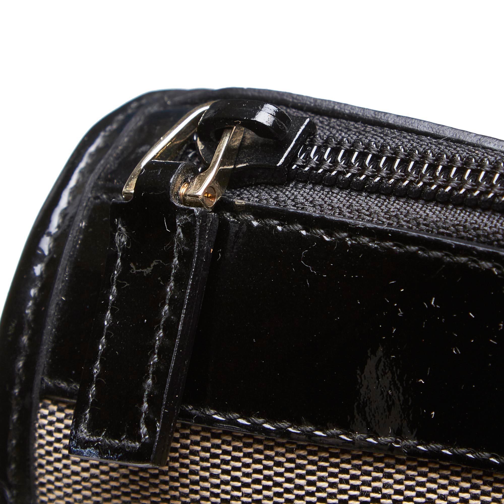 Vintage Authentic Gucci Brown Beige Canvas Fabric Handbag Italy MEDIUM  6