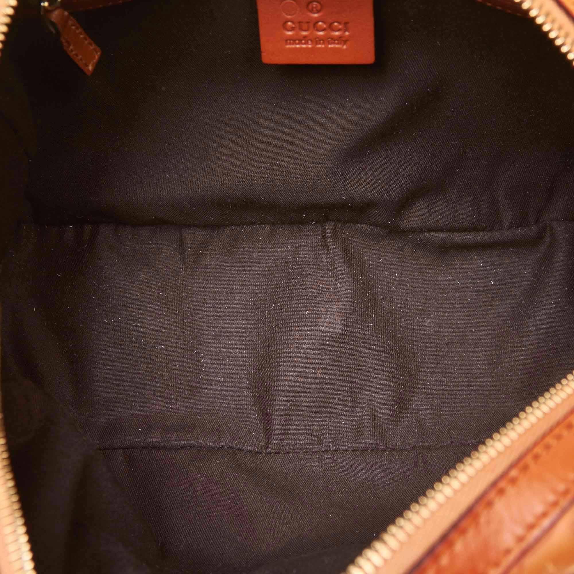 Women's Vintage Authentic Gucci Brown Leather Horsebit Handbag Italy w Dust Bag MEDIUM 