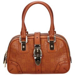 Vintage Authentic Gucci Brown Leather Horsebit Handbag Italy w Dust Bag MEDIUM 