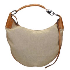 Vintage Authentic Gucci Brown Moon Hobo Bag Italy w Dust Bag LARGE