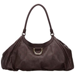 Vintage Authentic Gucci Leather Guccissima Abbey D Ring Handbag ITALY MEDIUM