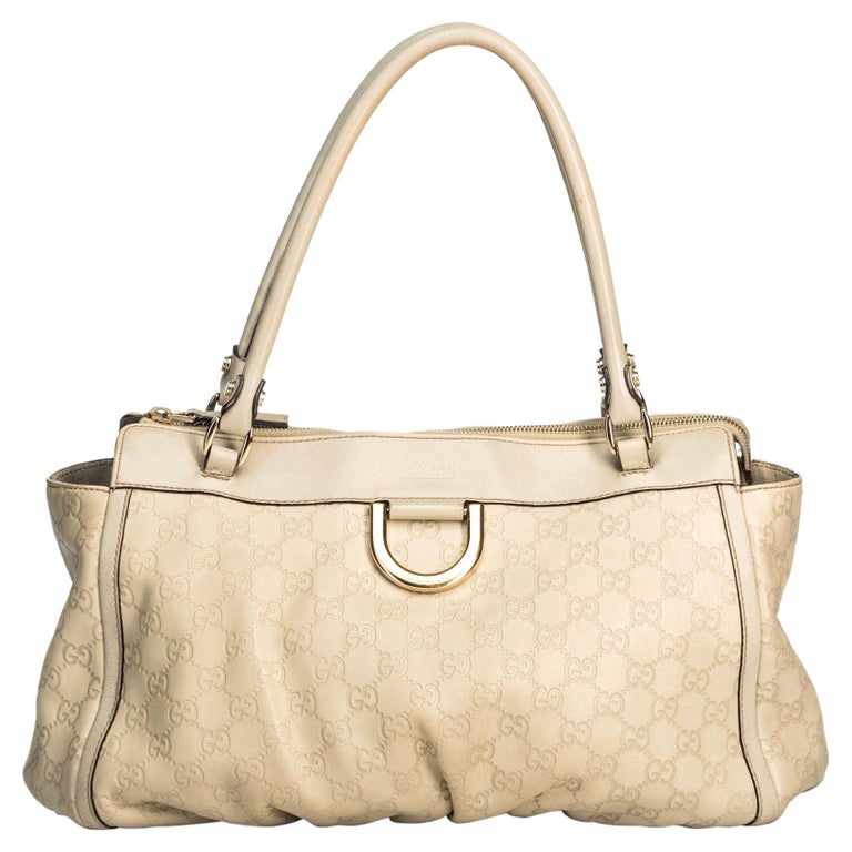 Vintage Authentic Gucci Leather Guccissima Abbey Shoulder Bag Italy