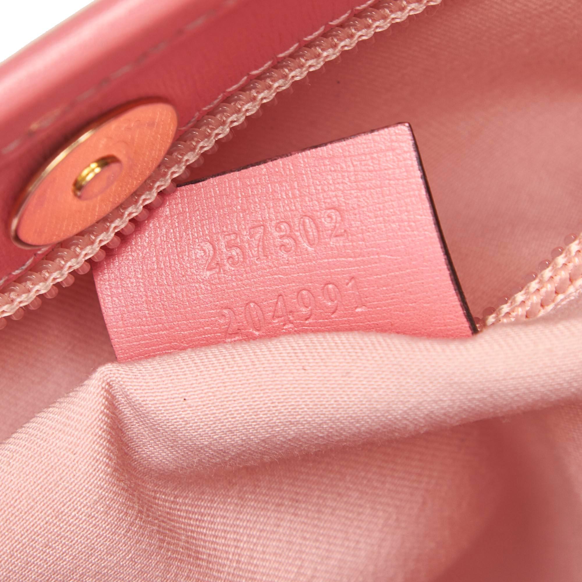 Vintage Authentic Gucci Pink Light Pink Jacquard Fabric GG Tote Bag Italy LARGE 5