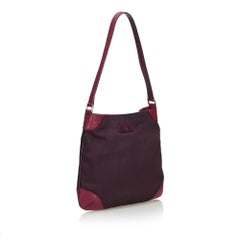 Vintage Authentic Gucci Purple Shoulder Bag Italy w Dust Bag MEDIUM