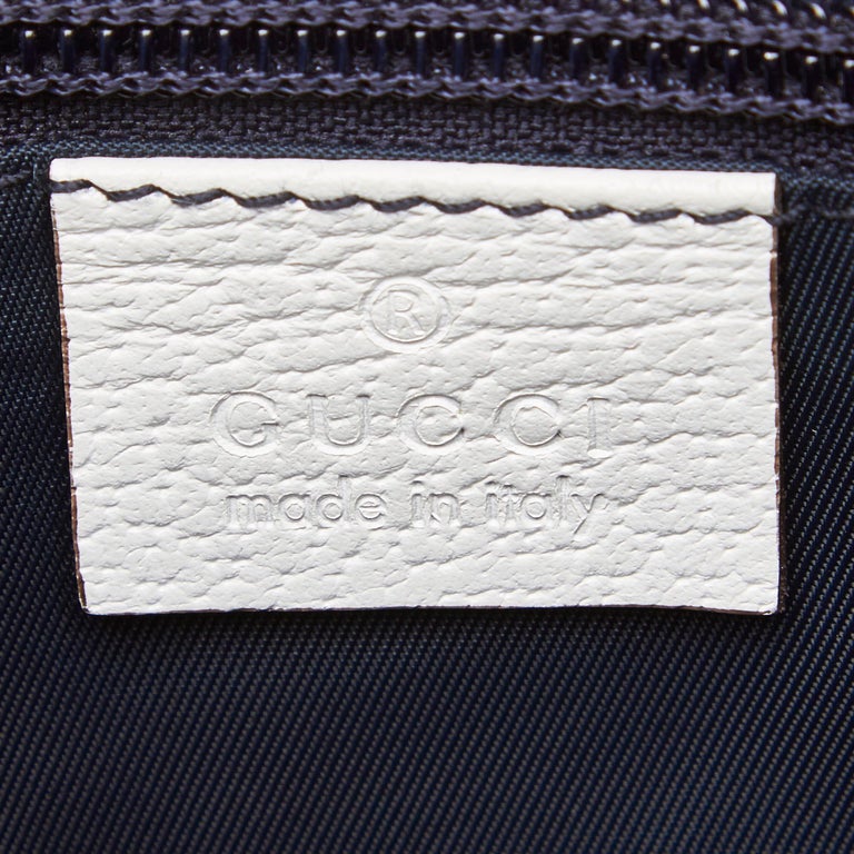 Vintage Authentic Gucci White PVC Plastic Guccissima Crossbody Bag ...