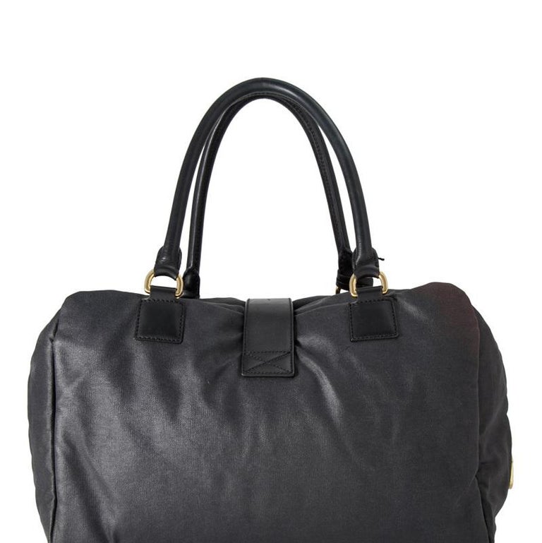 Vintage Authentic Loewe Black Shoulder Bag Spain w Padlock Key MEDIUM ...