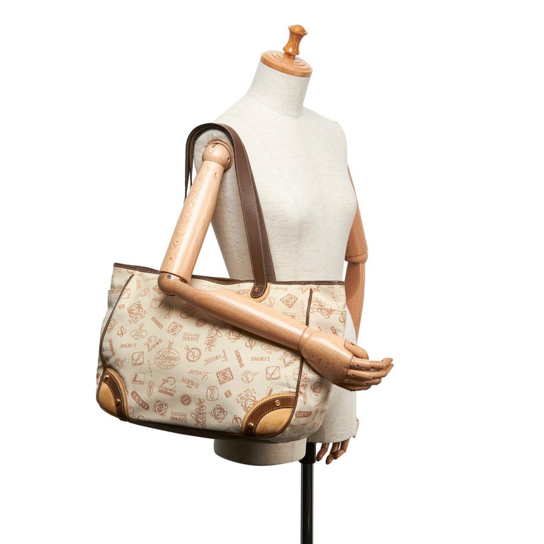 Vintage Authentic Loewe Canvas Fabric 160th Anniversary Tote Bag Spain