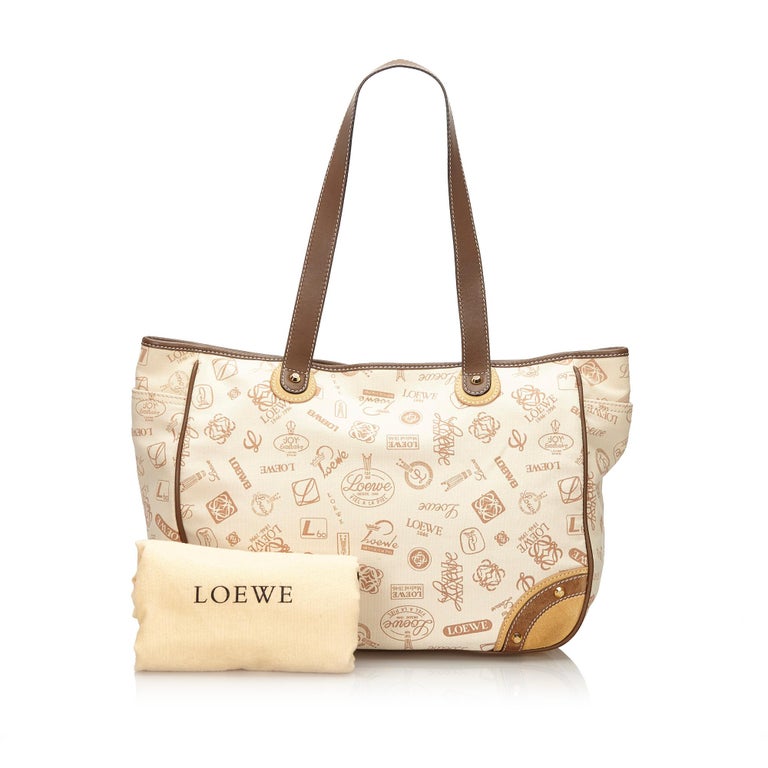 Vintage Authentic Loewe Canvas Fabric 160th Anniversary Tote Bag Spain