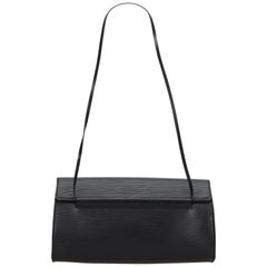 Vintage Authentic Louis Vuitton Black Dinar France w Dust Bag MEDIUM