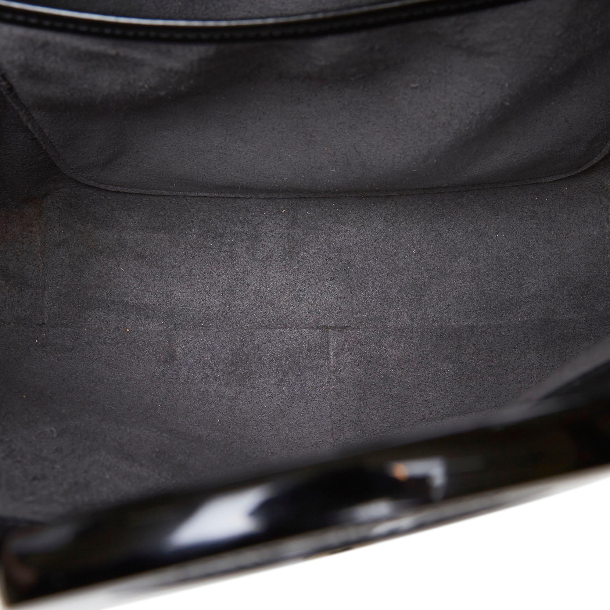 Vintage Authentic Louis Vuitton Black Epi Leather Reverie France MEDIUM  1