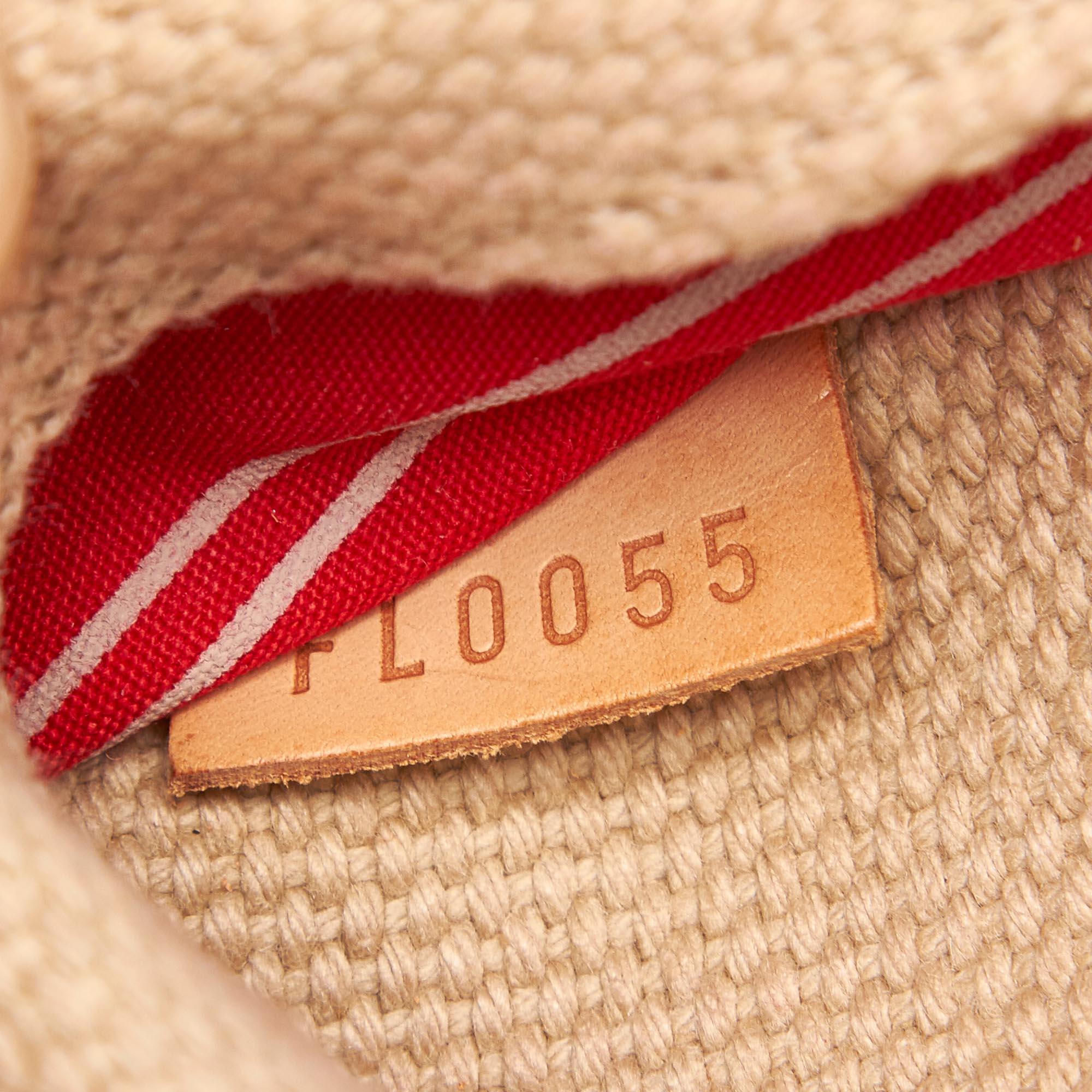 Vintage Authentic Louis Vuitton Brown Antigua Besace PM France w Dust Bag SMALL  For Sale 2