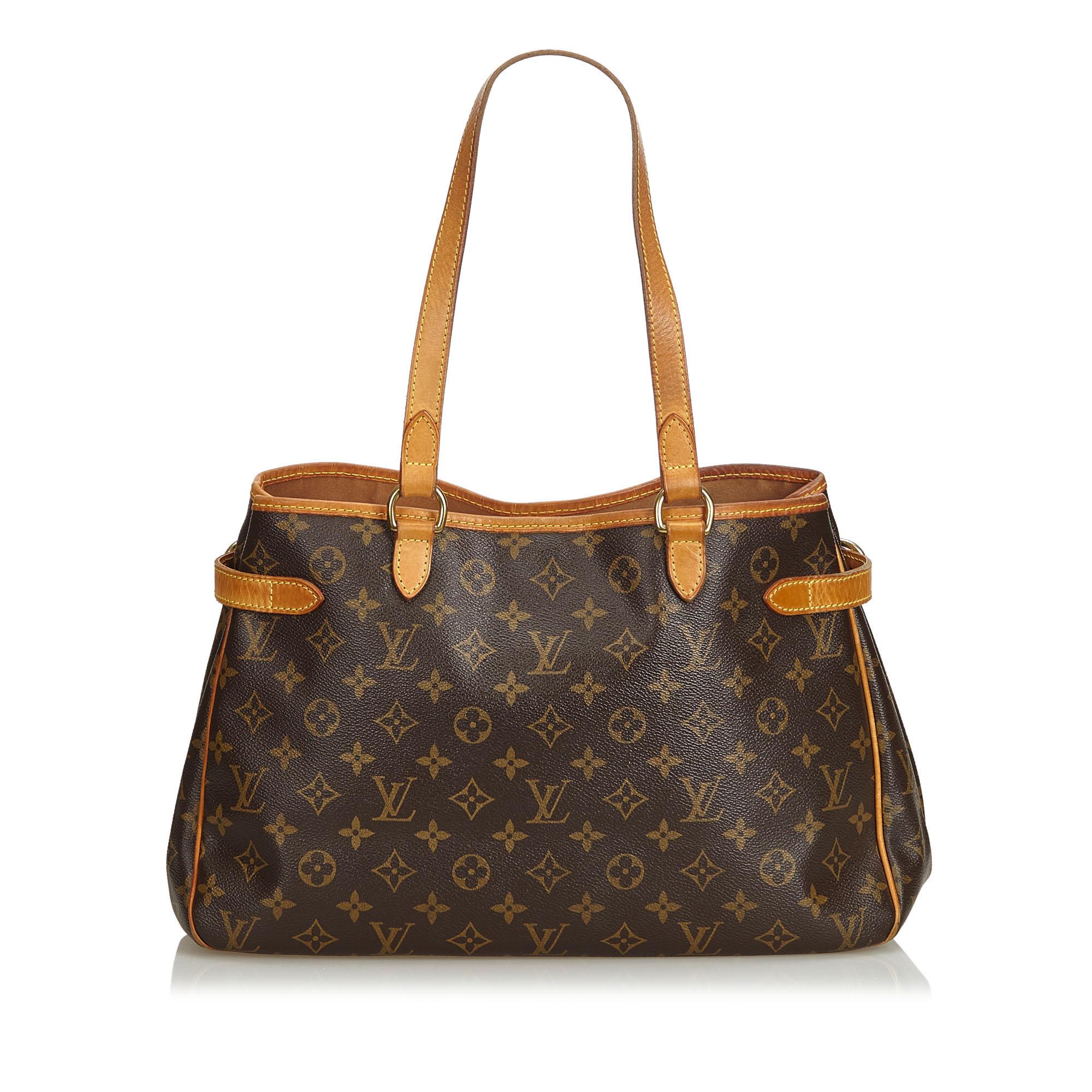 Vintage Authentic Louis Vuitton Brown Batignolles Horizontal France w LARGE  In Good Condition For Sale In Orlando, FL