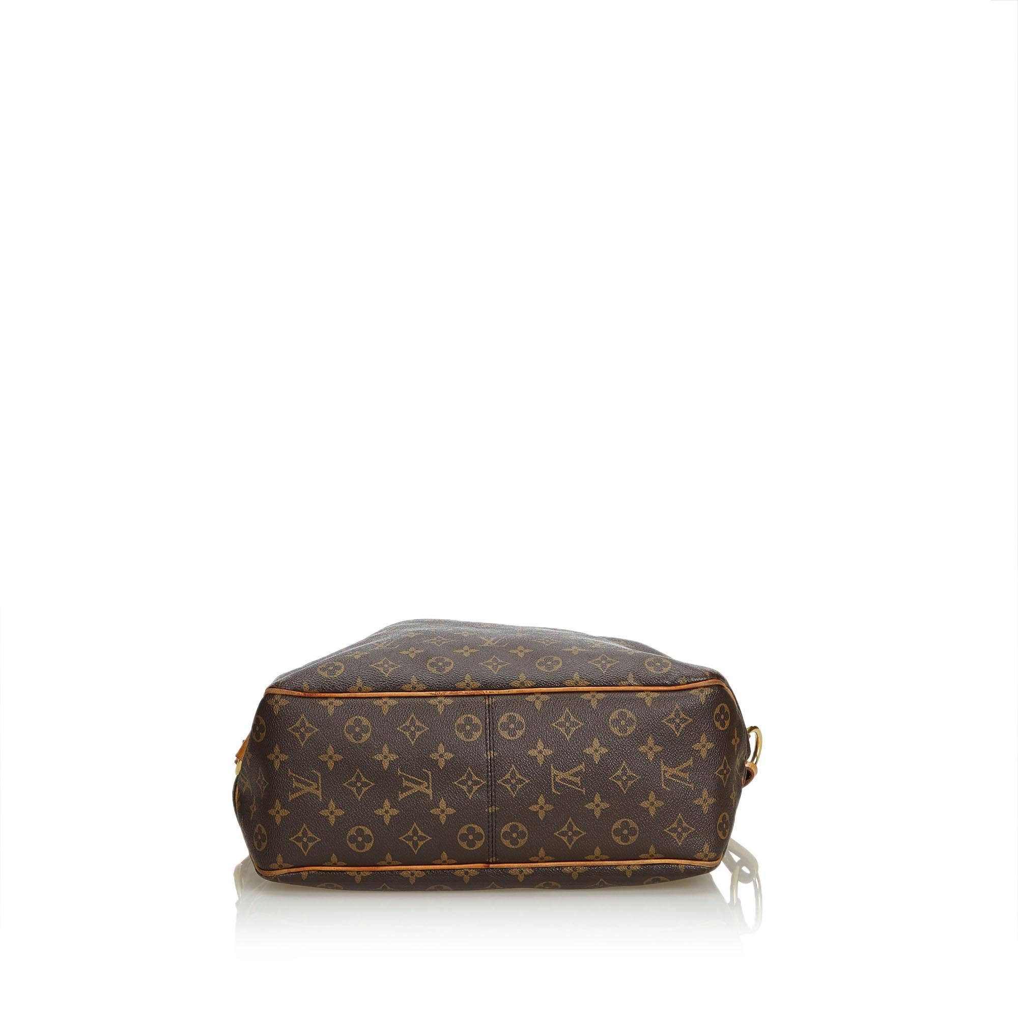 Vintage Authentic Louis Vuitton Brown Delightful PM France SMALL  In Good Condition For Sale In Orlando, FL