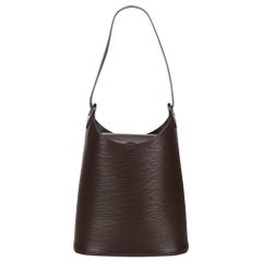 Vintage Authentic Louis Vuitton Brown Epi Leather Sac Verseau France MEDIUM