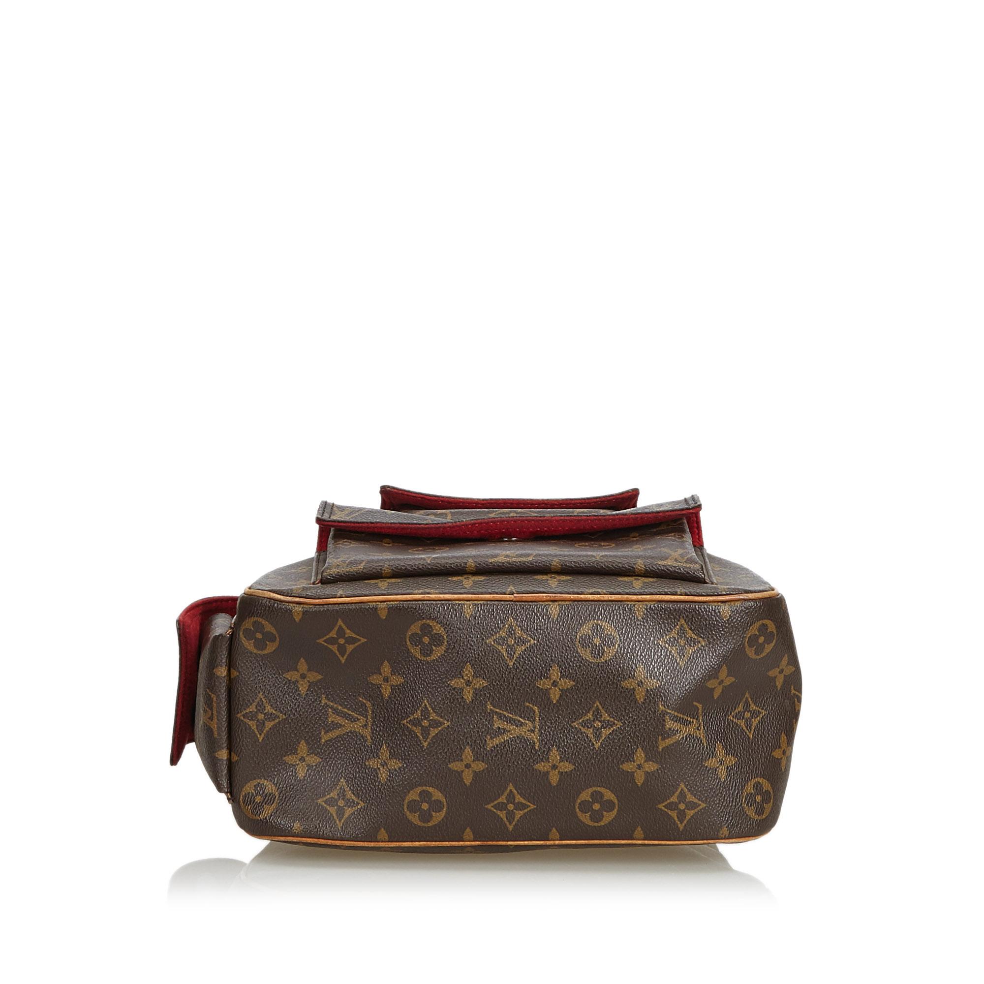 Vintage Authentic Louis Vuitton Brown Excentri Cite FRANCE w MEDIUM  In Good Condition For Sale In Orlando, FL