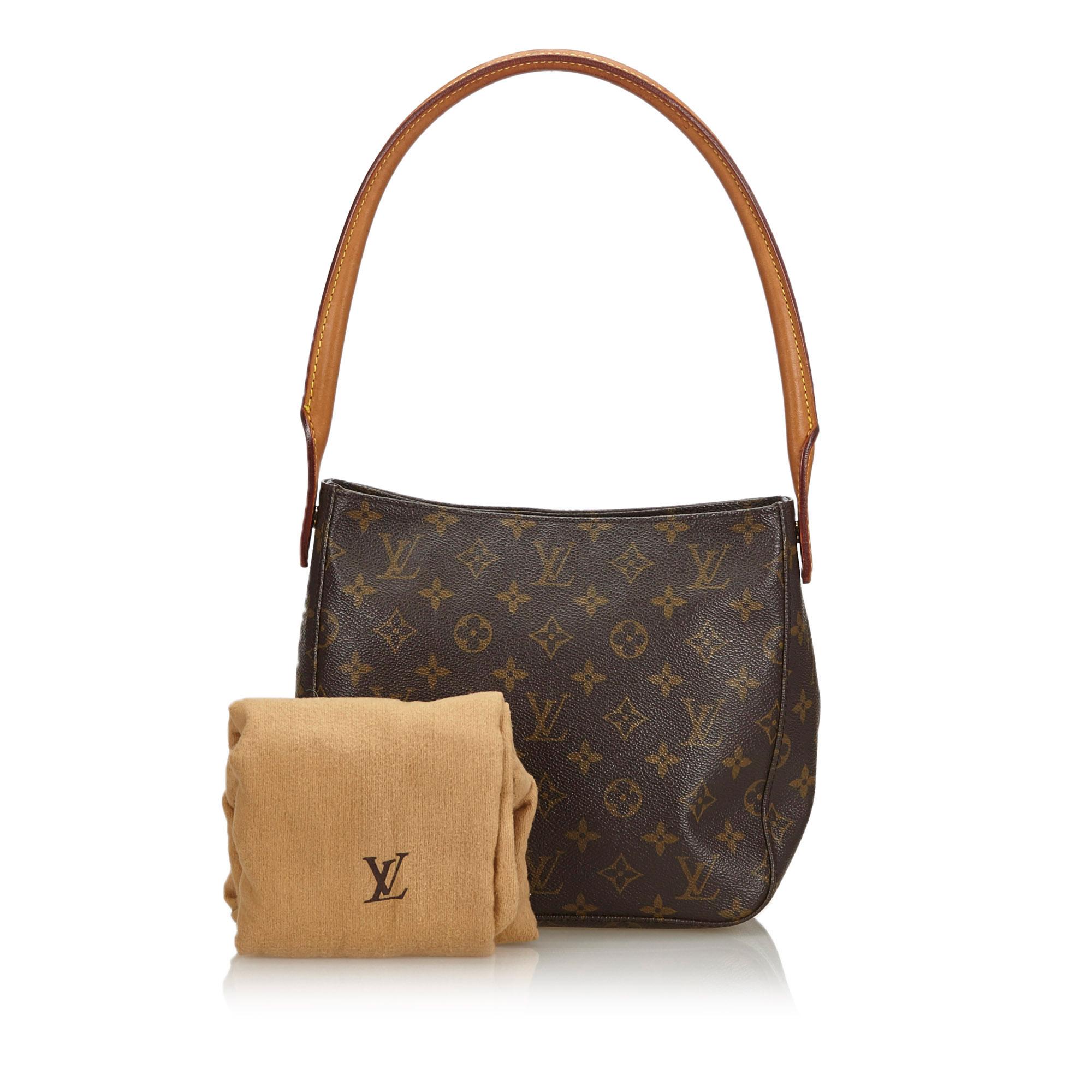 Vintage Authentic Louis Vuitton Brown Looping MM FRANCE w MEDIUM  For Sale 7