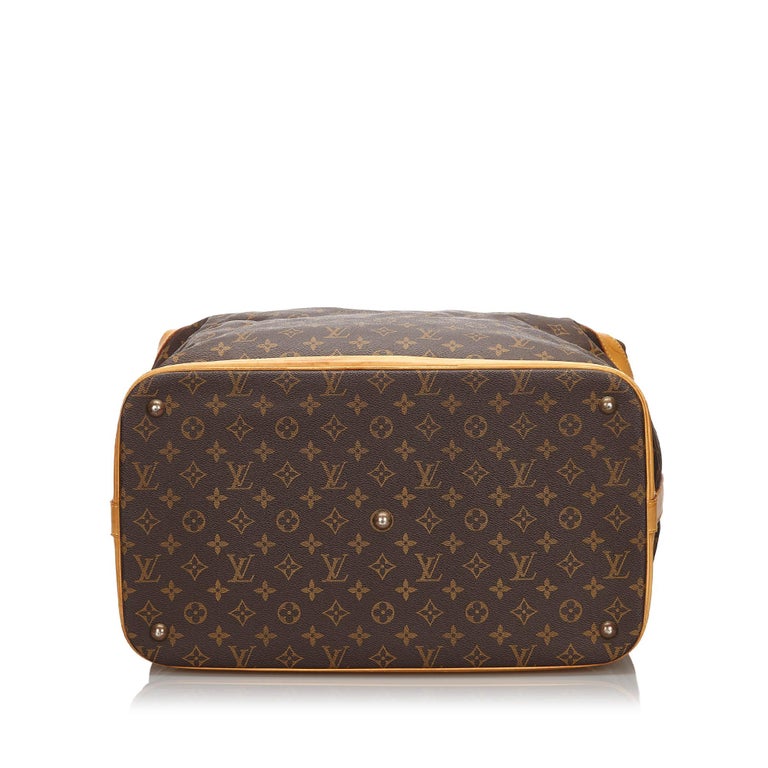 Vintage Authentic Louis Vuitton Brown Monogram Canvas Cruiser 45 FRANCE LARGE For Sale at 1stdibs