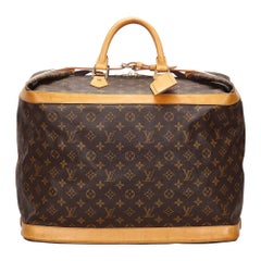 Vintage Authentic Louis Vuitton Brown Monogram Canvas Cruiser 45 FRANCE LARGE