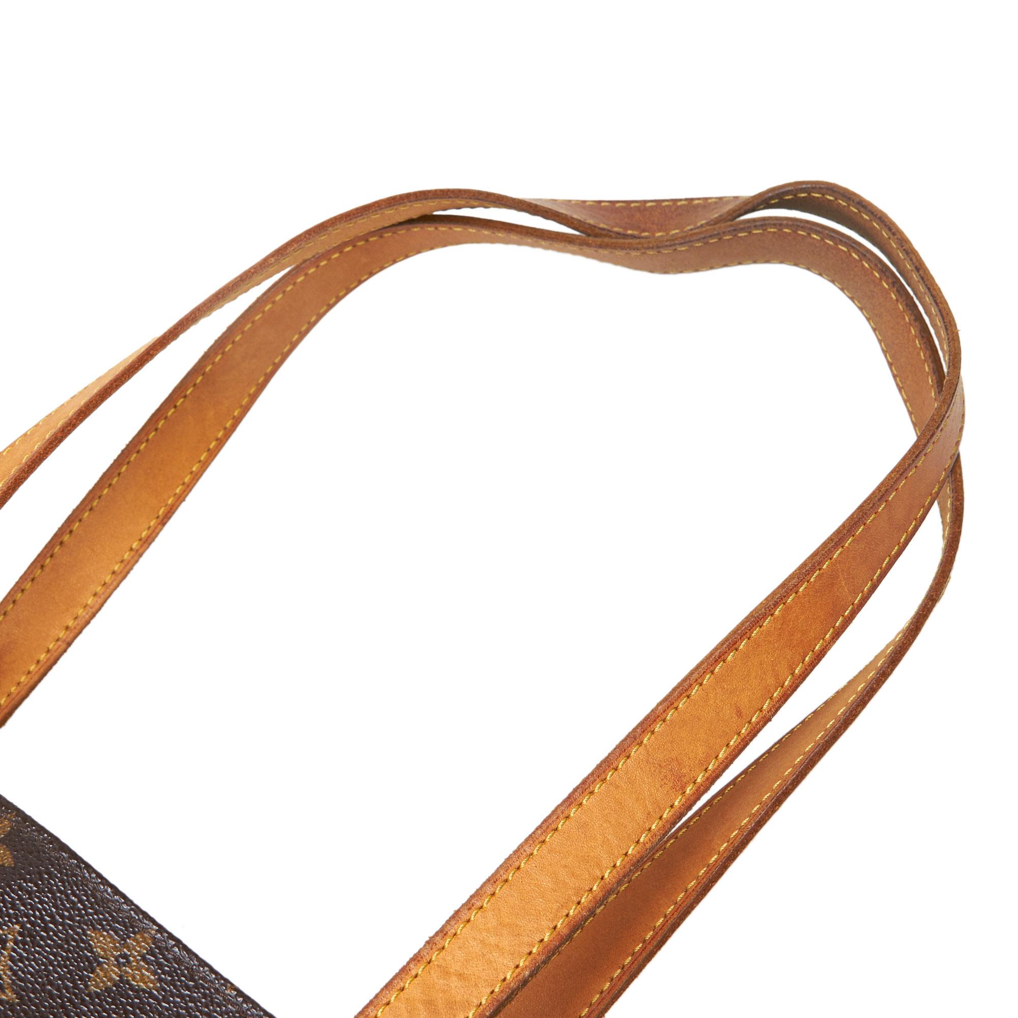 Vintage Authentic Louis Vuitton Brown Monogram Canvas Luco Tote France LARGE 7