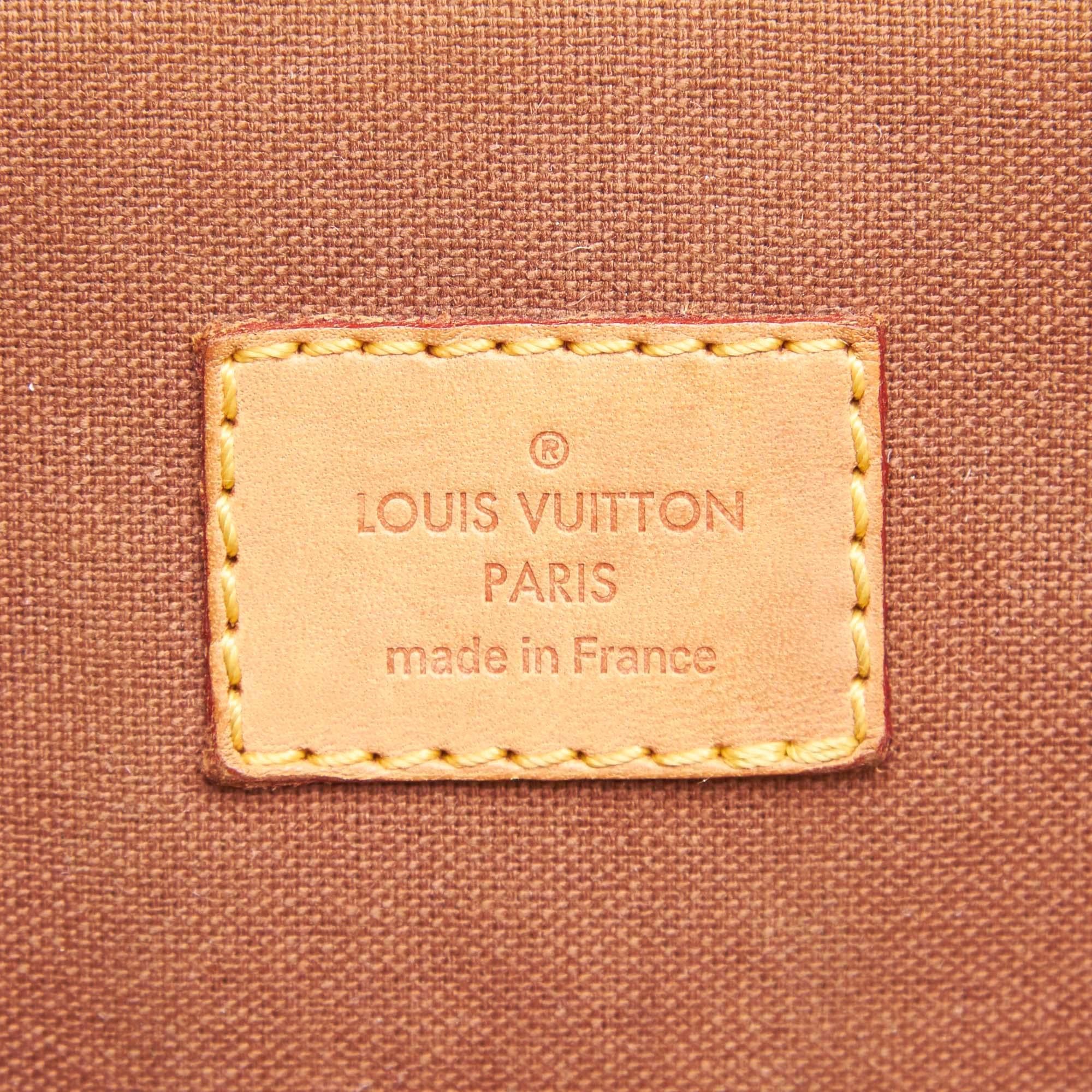 Vintage Authentic Louis Vuitton Brown Monogram Canvas Tivoli GM France LARGE  For Sale 1