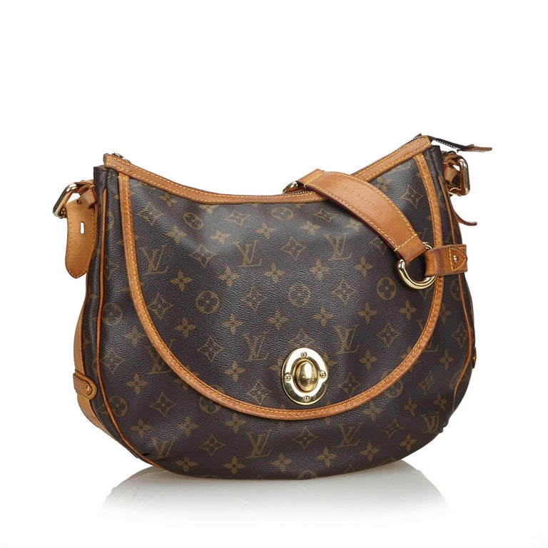 Louis Vuitton Brown Monogram Coated Canvas and Vachetta Leather Sully MM at  1stDibs