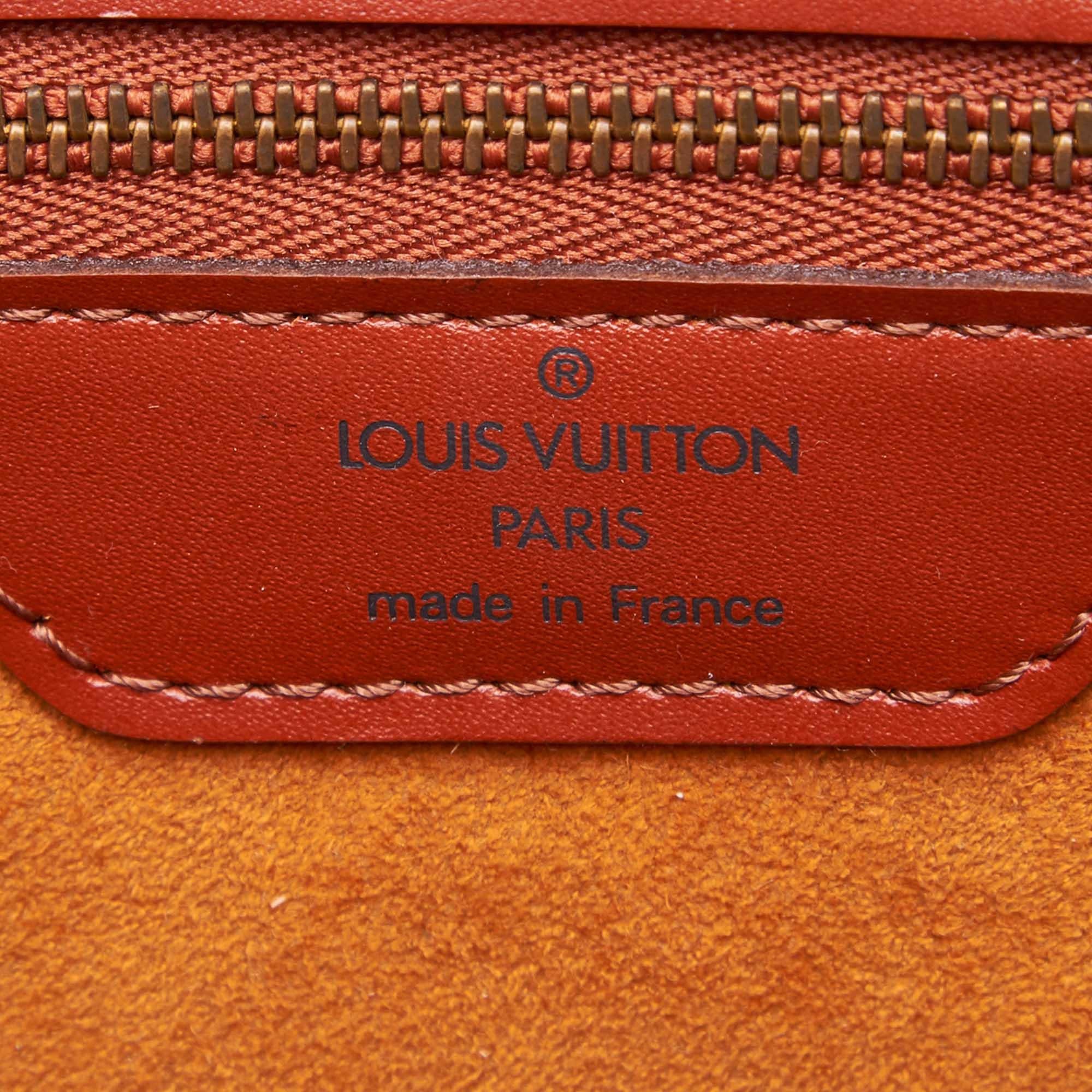 Vintage Authentic Louis Vuitton Brown Saint Jacques Long Strap France LARGE  For Sale 2