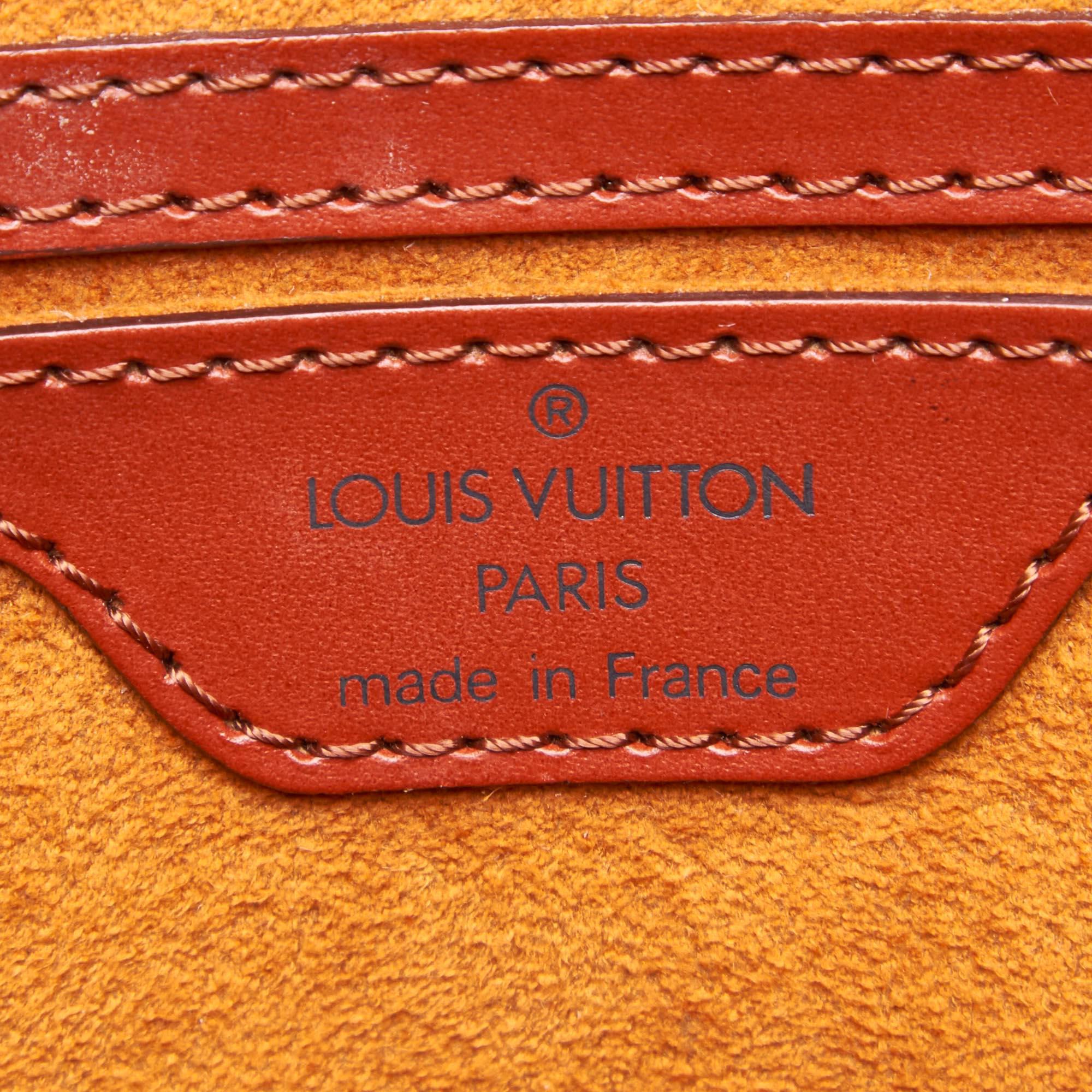 Vintage Authentic Louis Vuitton Brown Saint Jacques PM Short Strap France SMALL  For Sale 2