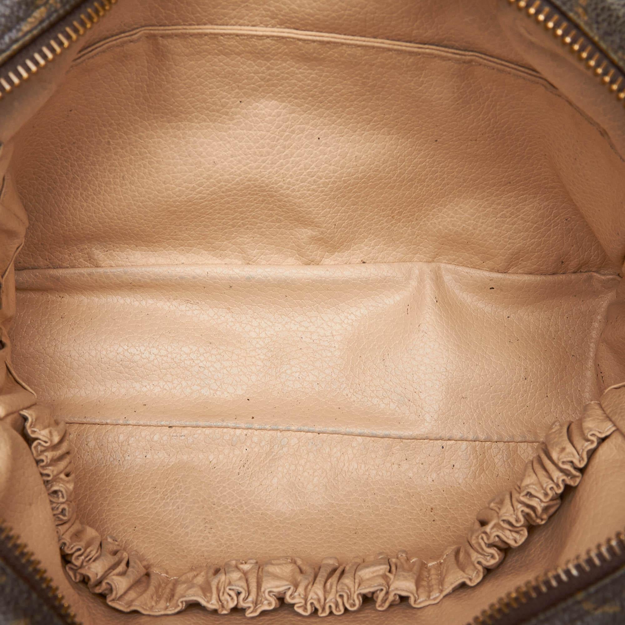 Women's Vintage Authentic Louis Vuitton Brown Trousse Toilette 23 France SMALL