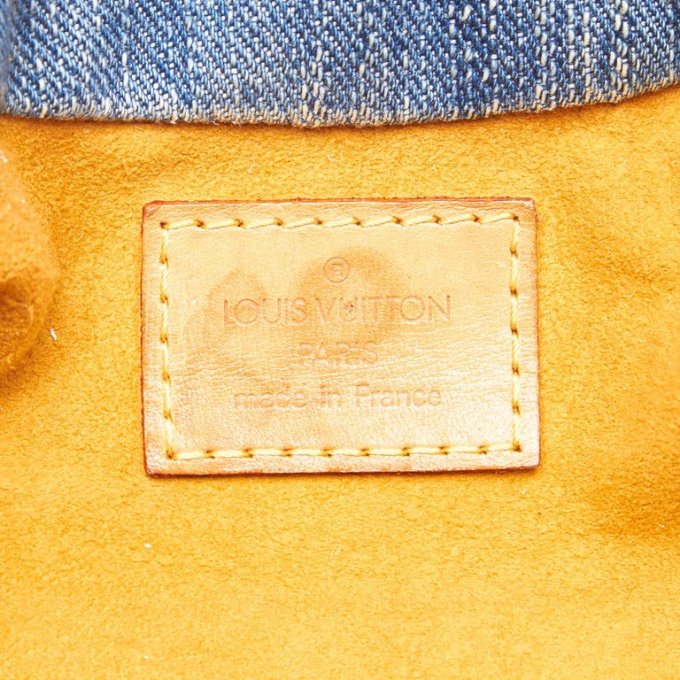 Vintage Authentic Louis Vuitton Fabric Monogram Pleaty Handbag France MEDIUM For Sale at 1stdibs