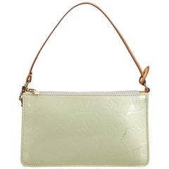 Vintage Authentic Louis Vuitton Green Lexington Pochette France SMALL