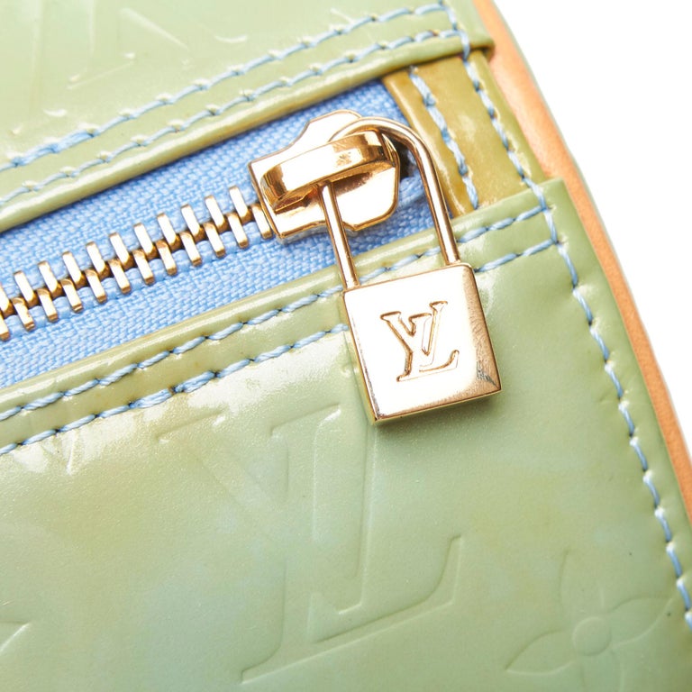 Louis Vuitton Vernis Bedford Hand Bag Light Green