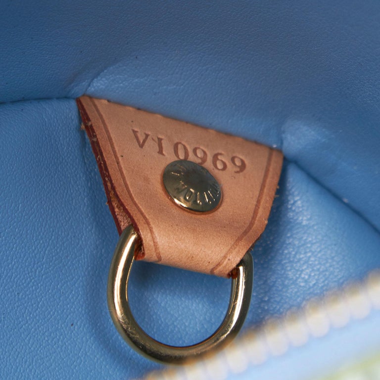 Vintage Authentic Louis Vuitton Green Vernis Leather Bedford