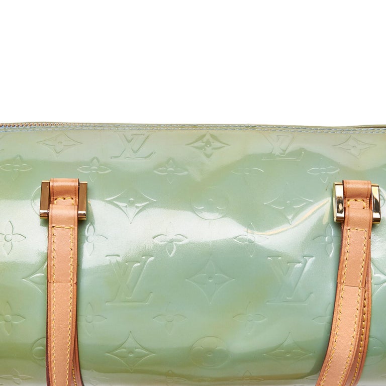 Vintage Authentic Louis Vuitton Green Vernis Leather Bedford France MEDIUM  at 1stDibs