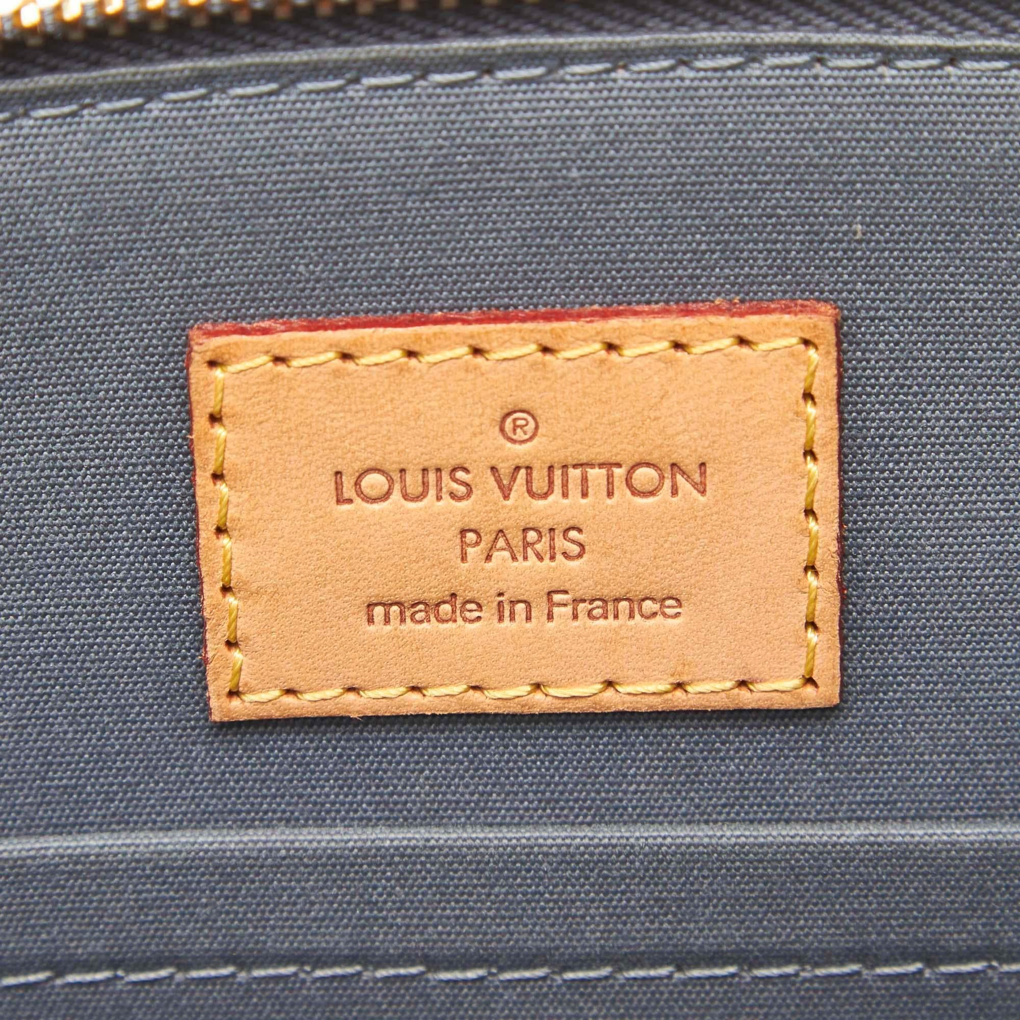 Women's Vintage Authentic Louis Vuitton Green Vernis Leather Sherwood PM France SMALL 