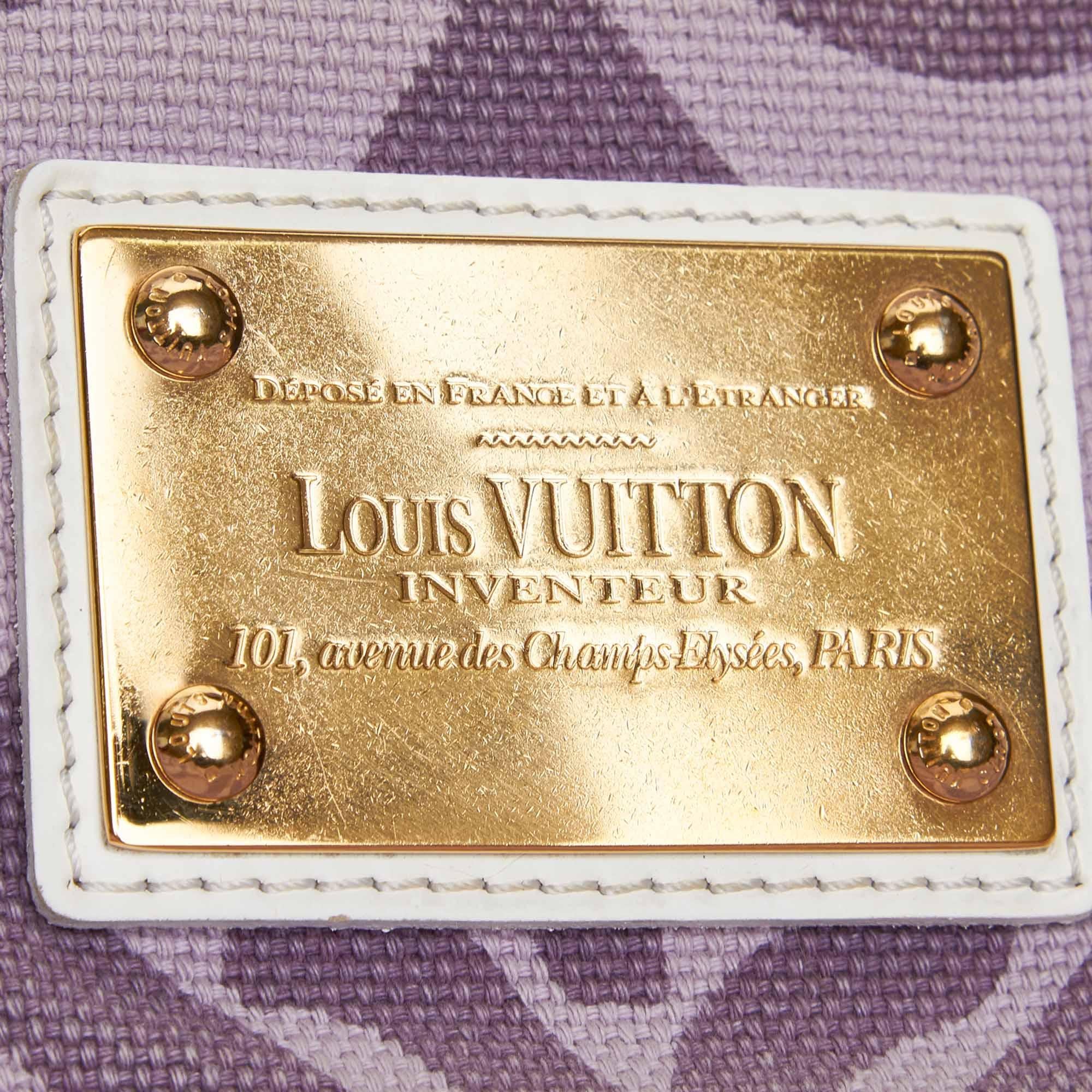 Vintage Authentic Louis Vuitton Monogram Tahitienne Cabas PM w Dust Bag Box  For Sale 10