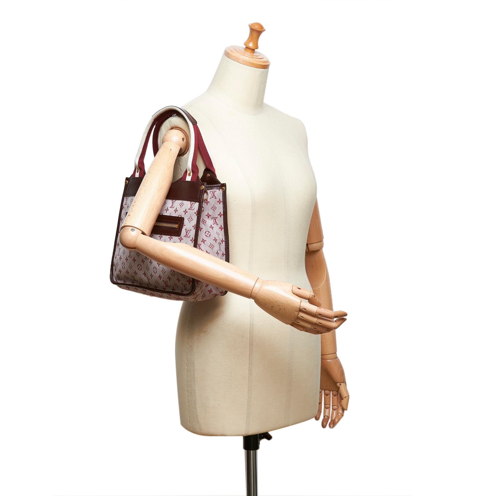 Vintage Authentic Louis Vuitton Pink Sac Kathleen France w Dust Bag MEDIUM  im Angebot 5