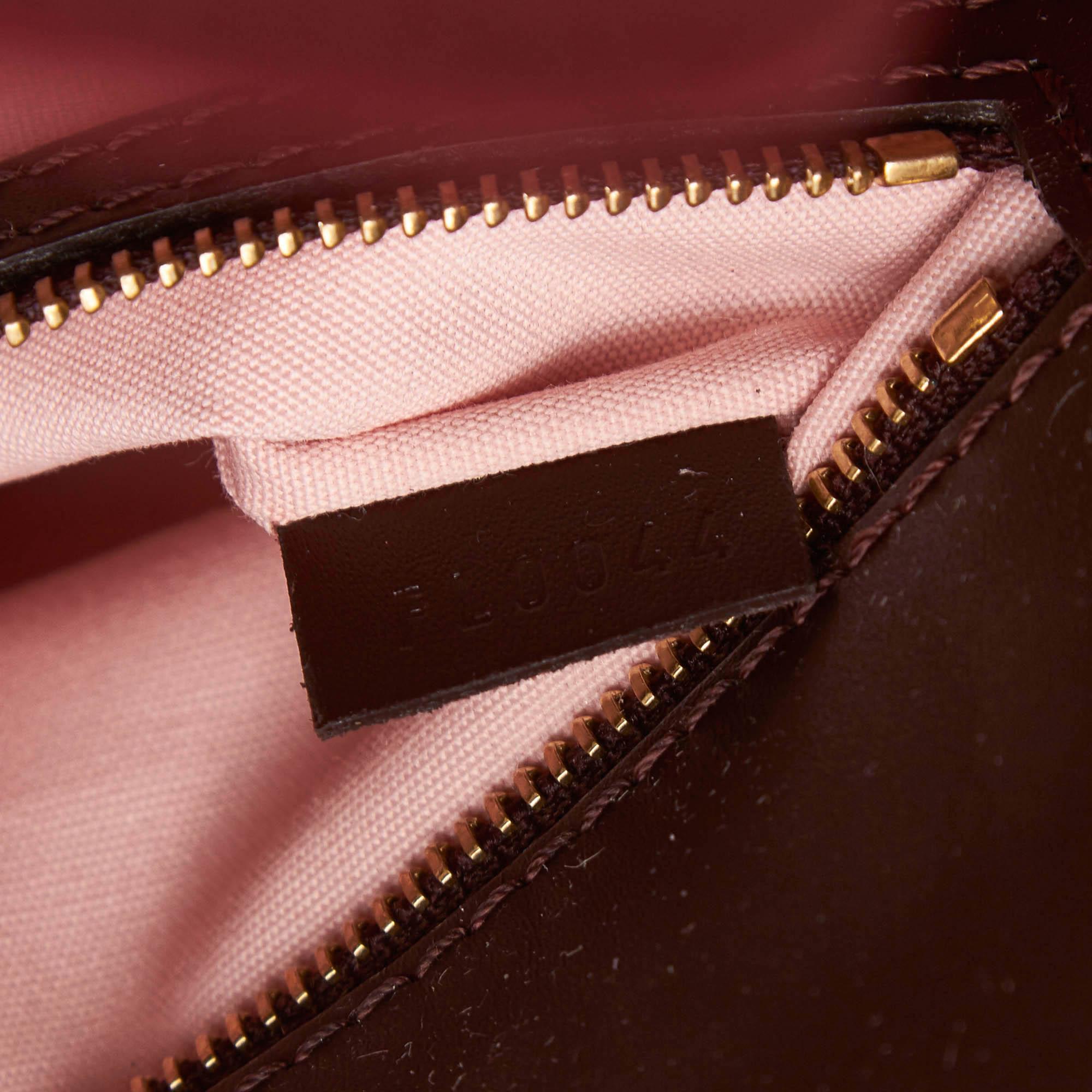 Vintage Authentic Louis Vuitton Pink Sac Kathleen France w Dust Bag MEDIUM  im Angebot 3