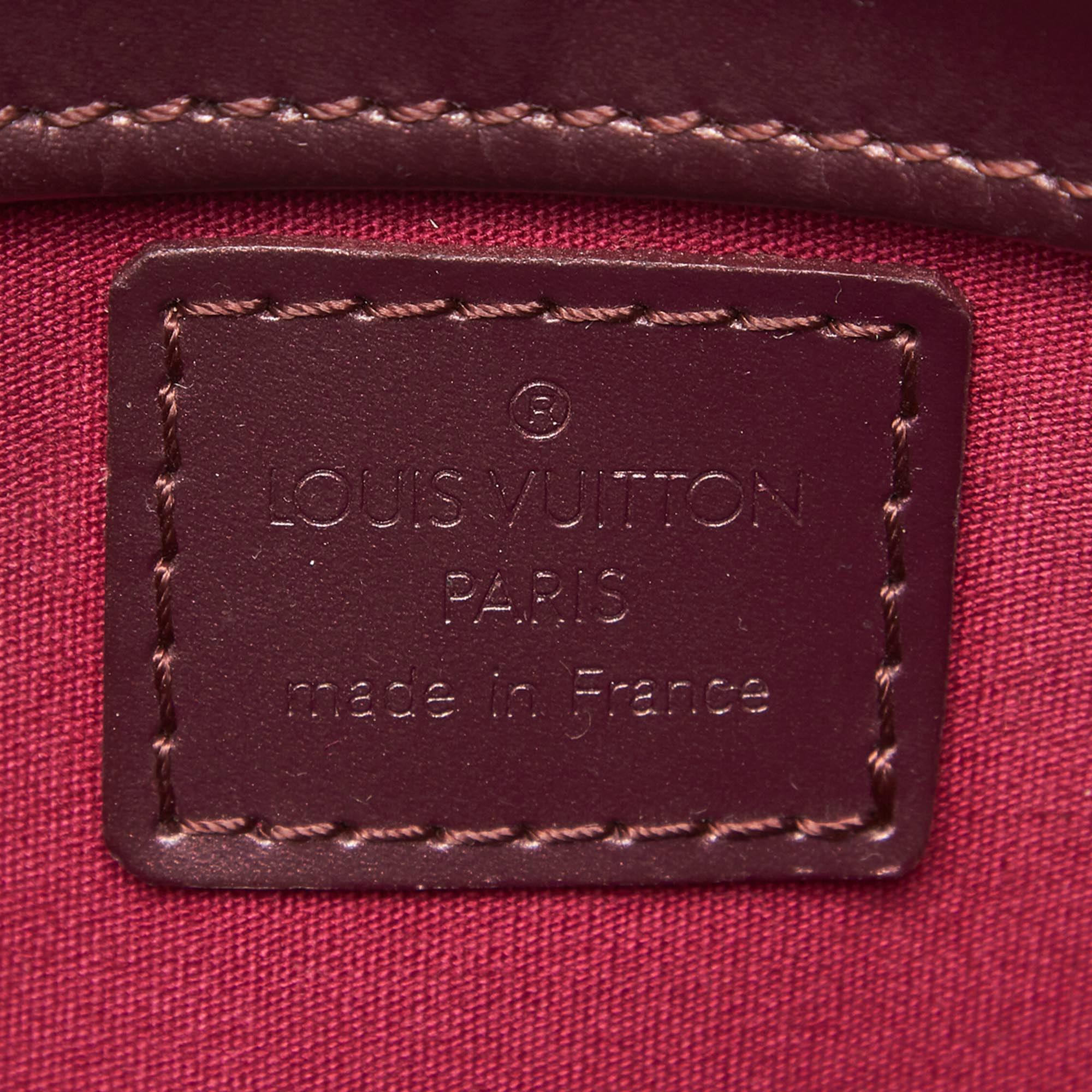 Vintage Authentic Louis Vuitton Purple Monogram Mat Fowler France SMALL  For Sale 1