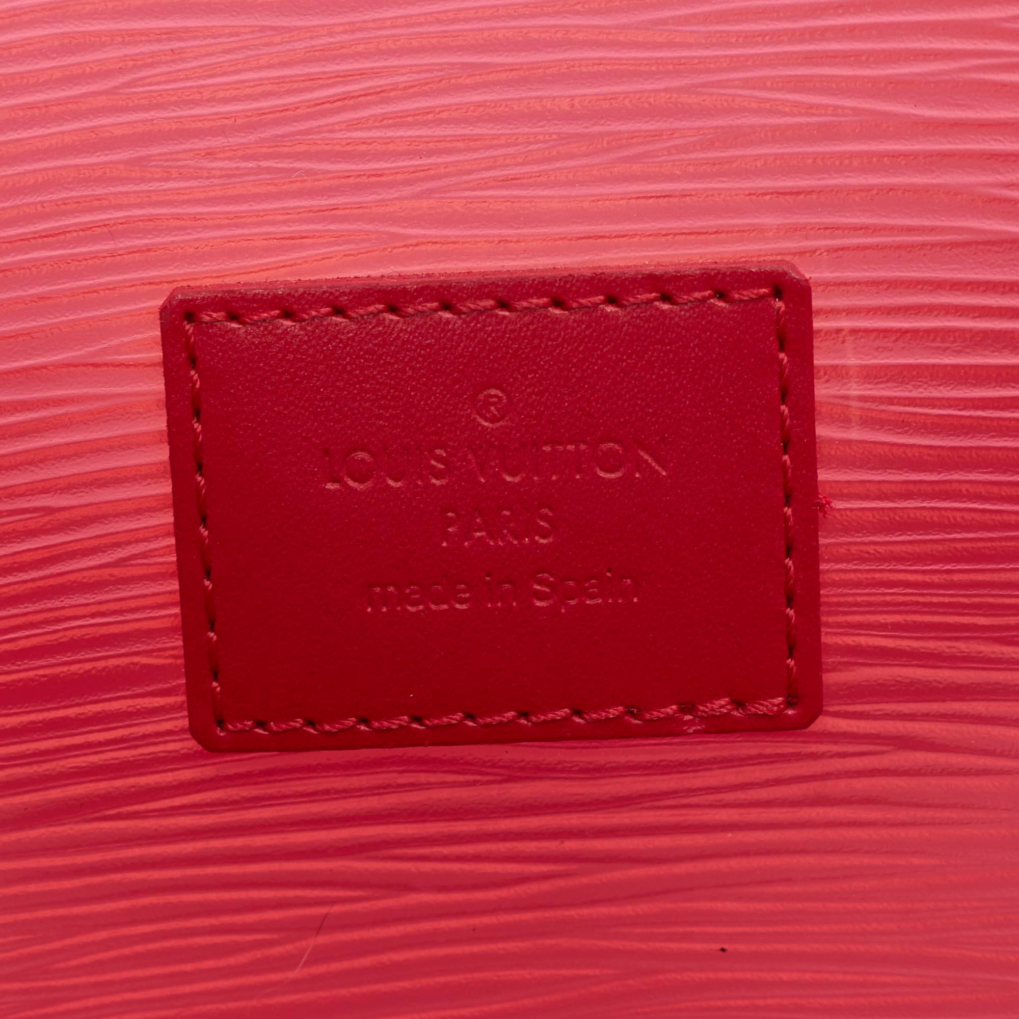 Vintage Authentic Louis Vuitton Red Epi Plage Lagoon Bay GM FRANCE LARGE  2