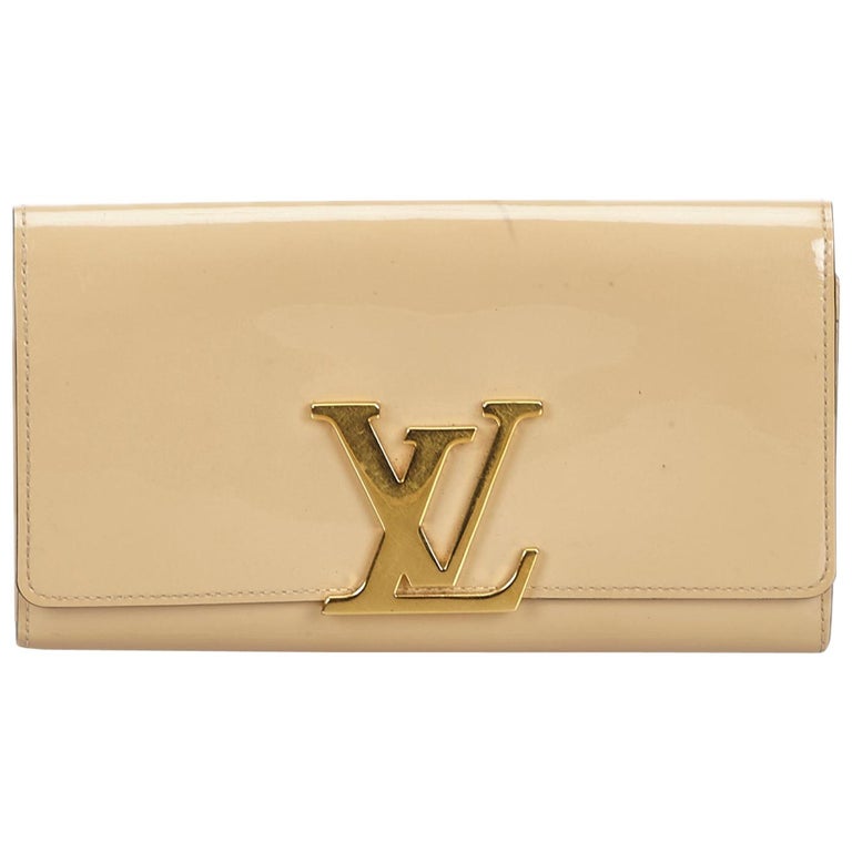 Vintage Authentic Louis Vuitton Vernis Louise Wallet France w Dust Bag SMALL at 1stdibs