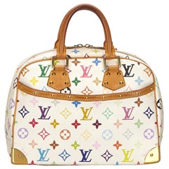 Vintage Authentic Louis Vuitton White Trouville France MEDIUM 