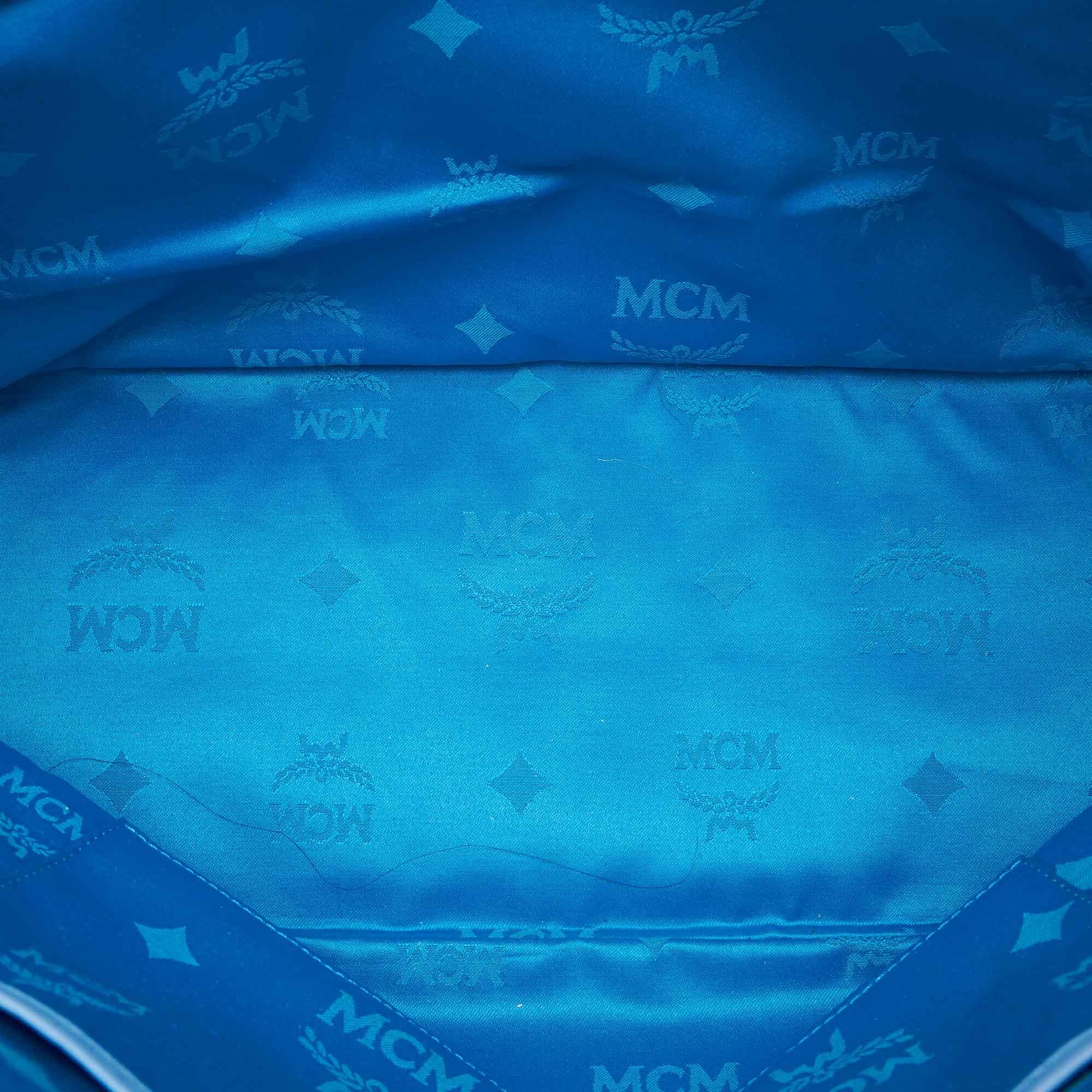 mcm blue purse