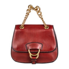 Vintage Authentic Miu Miu Leather Dahlia w Dust Bag Authenticity Card SMALL