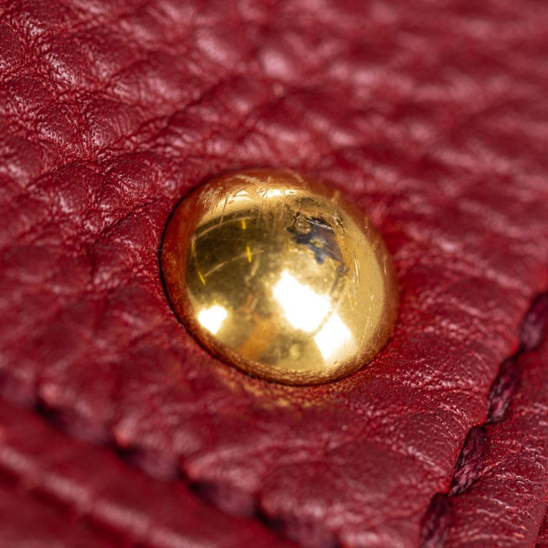 Vintage Authentic Miu Miu red Leather Satchel ITALY w/ Dust Bag MEDIUM