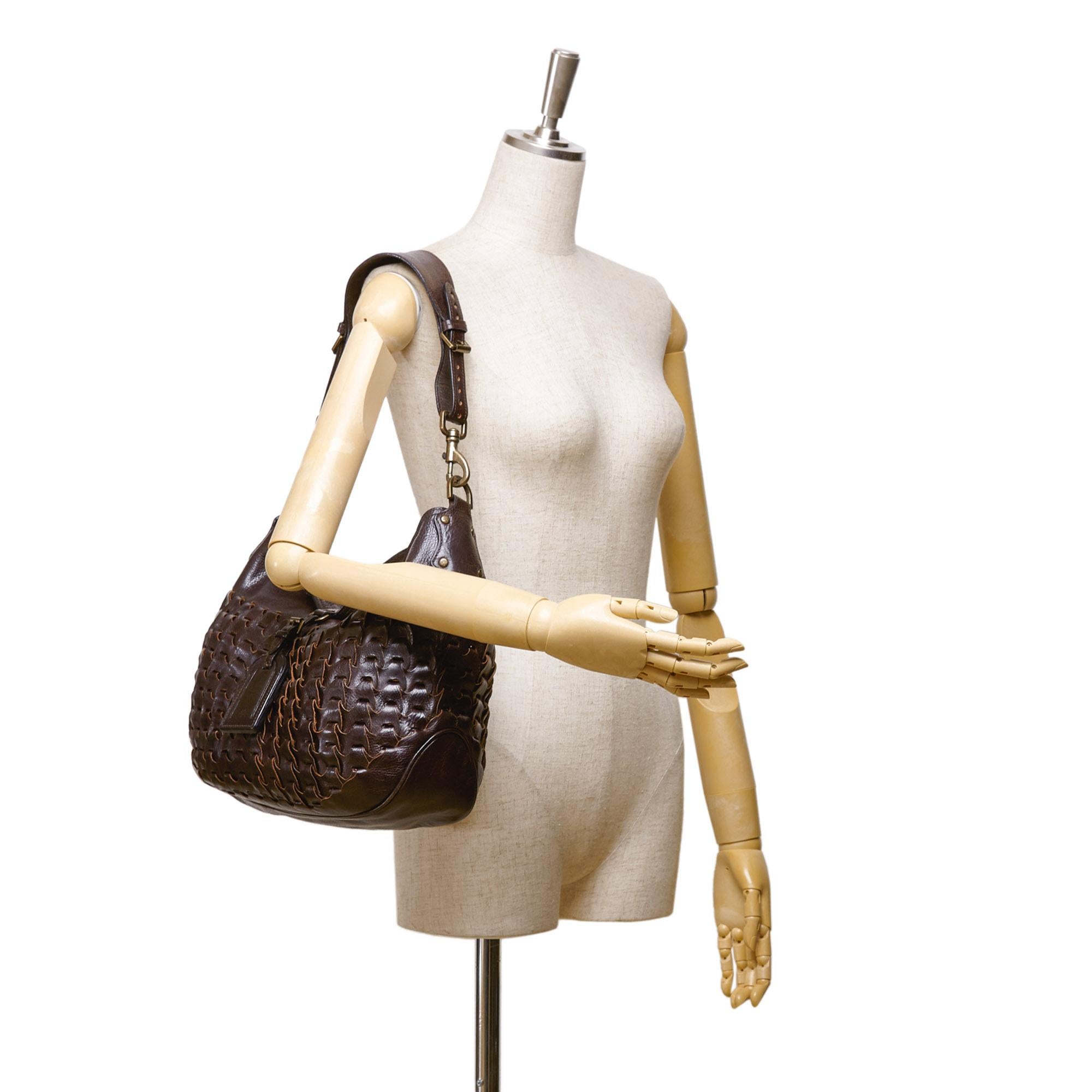 Vintage Authentic Mulberry Brown Leather Shoulder Bag UNITED KINGDOM w MEDIUM  For Sale 3