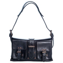 Vintage Authentic Mulberry Leather Roxanne Shoulder Bag w Dust Bag MEDIUM