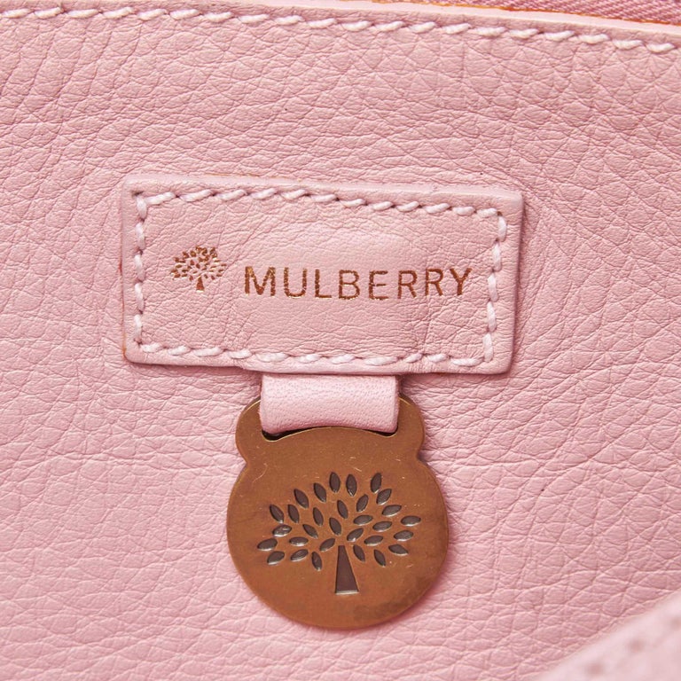 Vintage Authentic Mulberry Pink Leather Roxanne Shoulder Bag Italy MEDIUM  at 1stDibs