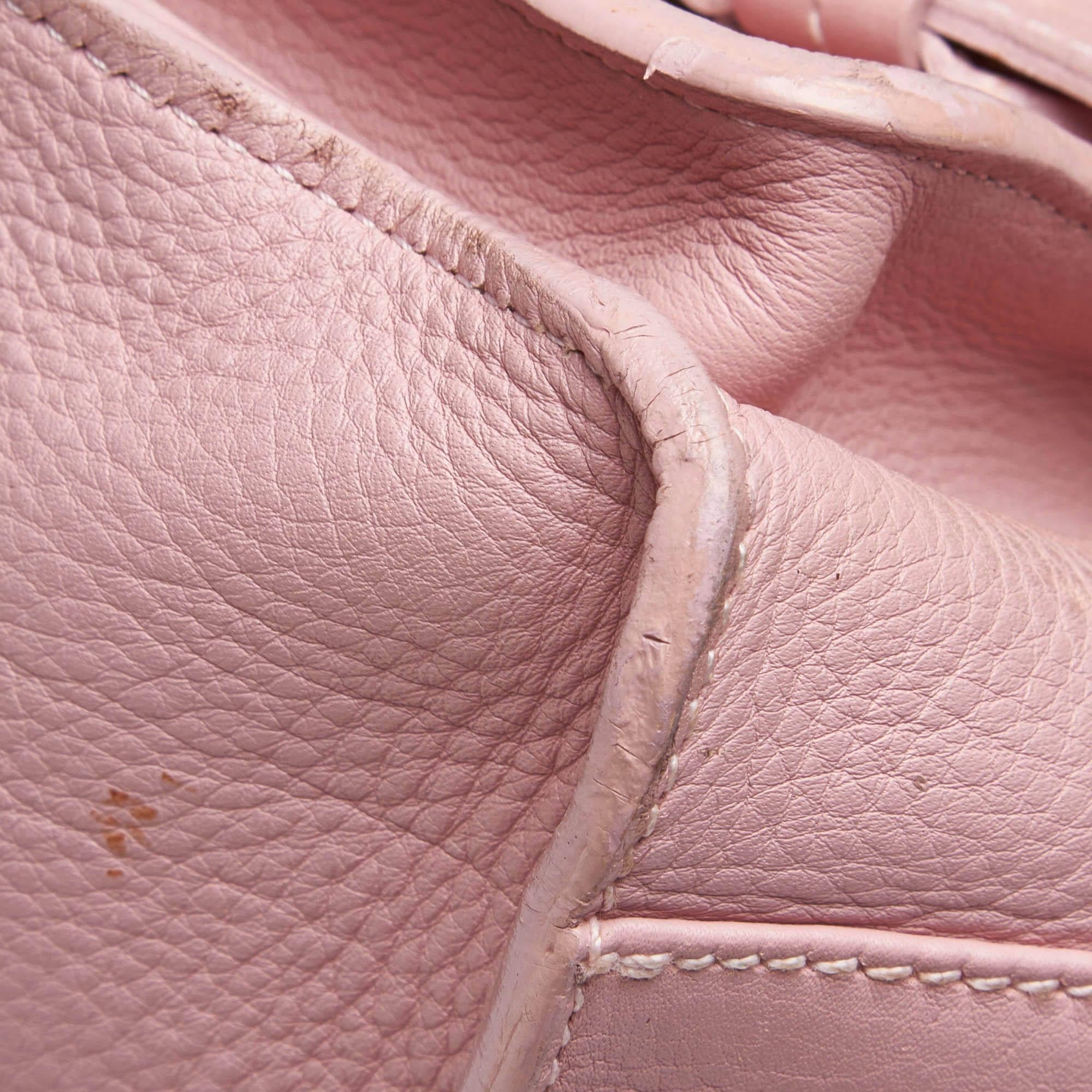 Vintage Authentic Mulberry Pink Leather Roxanne Shoulder Bag Italy MEDIUM 1